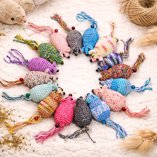 Handmade Catnip Mouse Toy