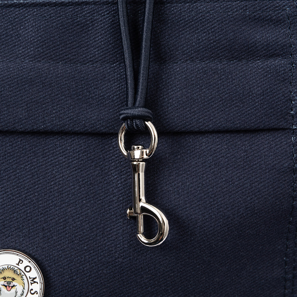 Soho Poms Berwick Pet Carrier - Navy - Ideal for Dogs & Cats