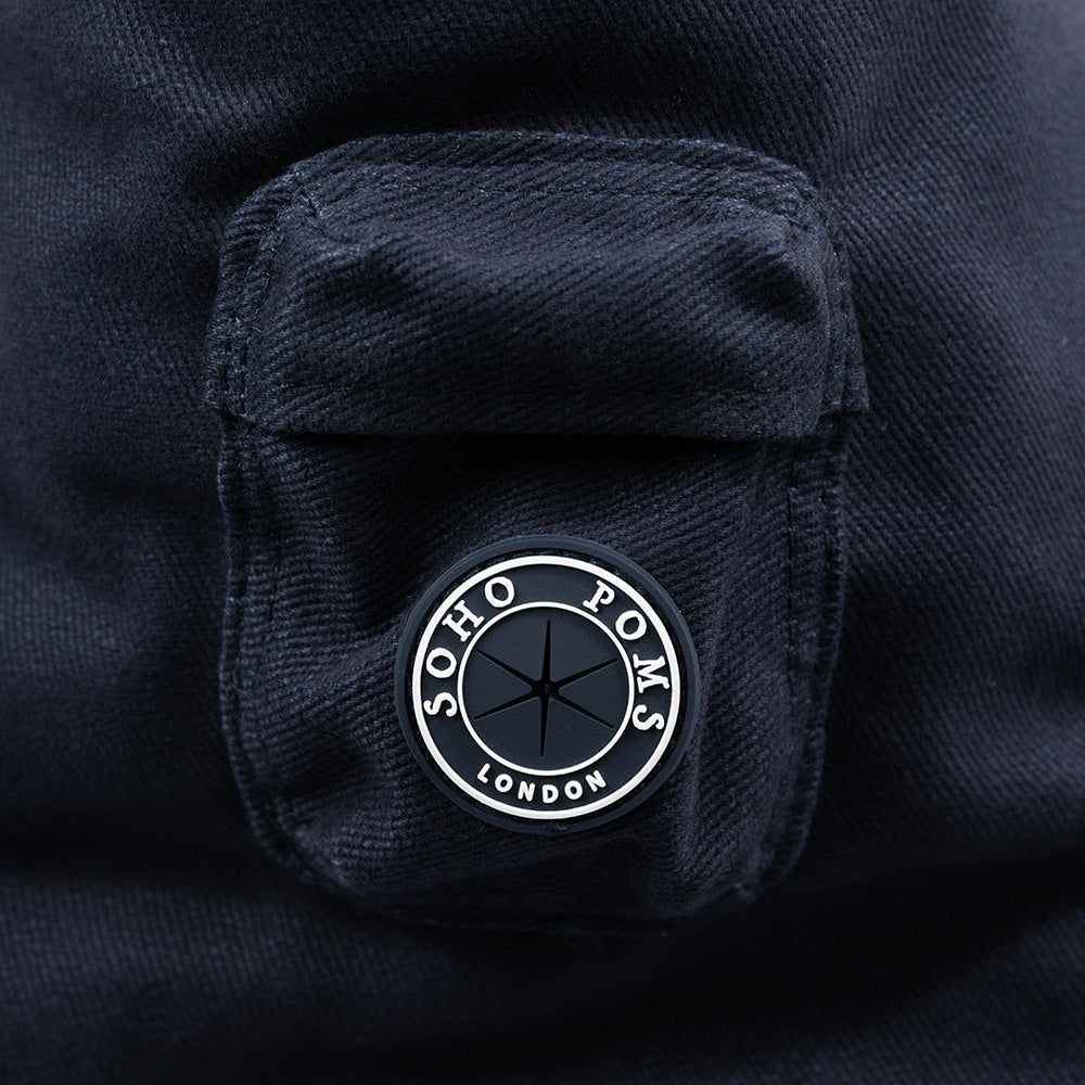Soho Poms Berwick Pet Carrier - Navy - Ideal for Dogs & Cats